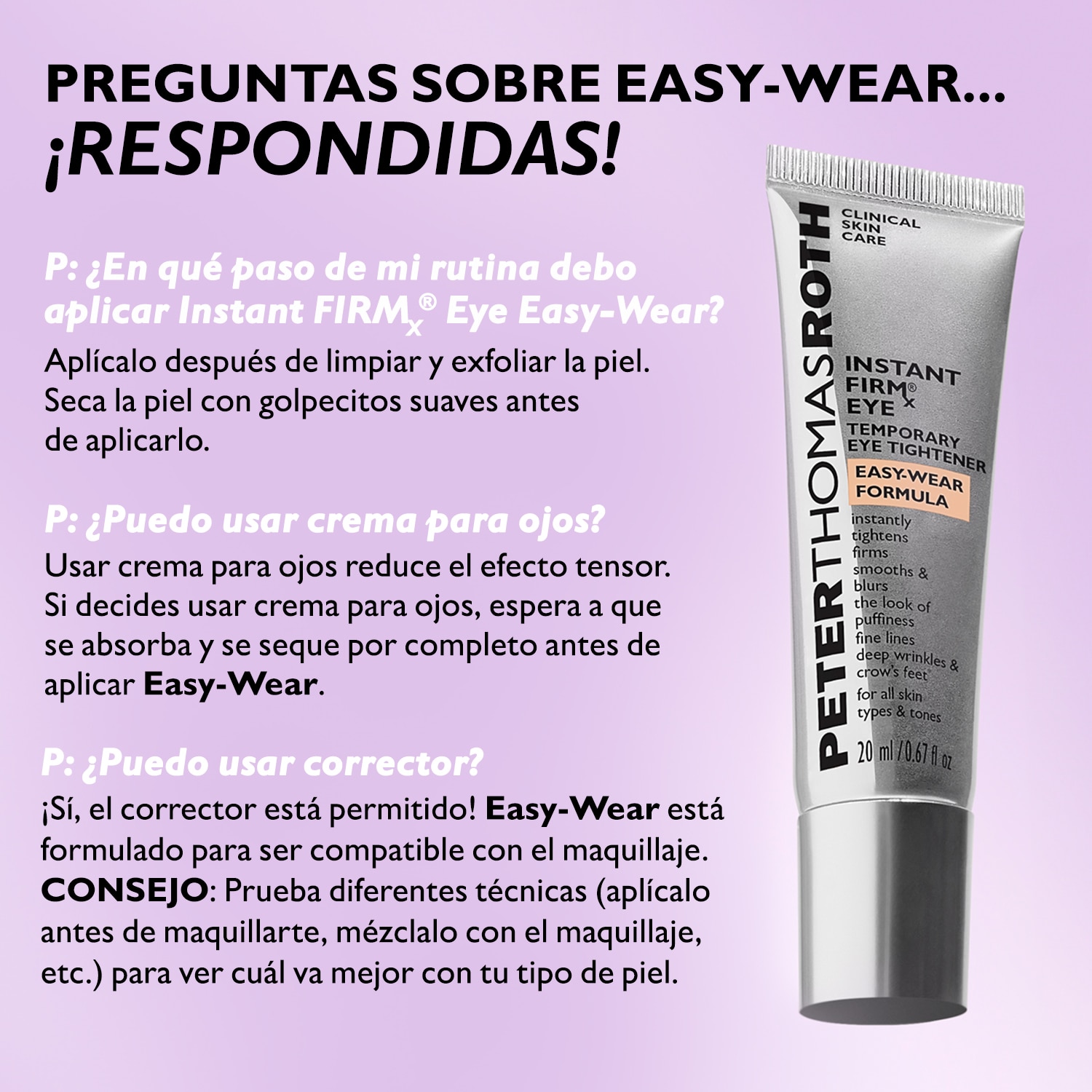 INSTANT FIRMX® EYE TEMPORARY EYE TIGHTENER EASY-WEAR FORMULA (GEL PARA CONTORNO DE OJOS)